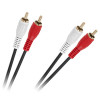 CABLU 2RCA-2RCA 5M ALBASTRU 4MM