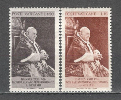 Vatican.1963 Acordarea Premiilor Balzan de Papa Ioan XXIII SV.437 foto