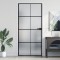 vidaXL Ușă de interior negru 93x201,5 cm sticlă securiz./aluminiu slim 155129