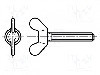 Surub M6, poliamida, 25mm, cap fluture, BOSSARD, 1401130 foto