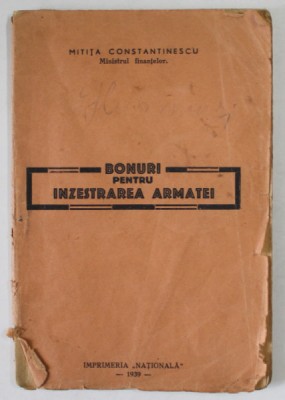 IN COPERTA &amp;#039;&amp;#039; BONURI PENTRU INZESTRAREA ARMATEI &amp;#039;&amp;#039; de MITITA CONSTANTINESCU , LEGATA &amp;#039;&amp;#039; LUPTA DE CLASA &amp;#039;&amp;#039; , ORGANUL COMITETULUI CENTRAL AL PARTIDUL foto