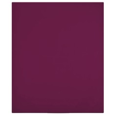 vidaXL Cearșaf de pat cu elastic, bordo, 90x200 cm, bumbac 136250
