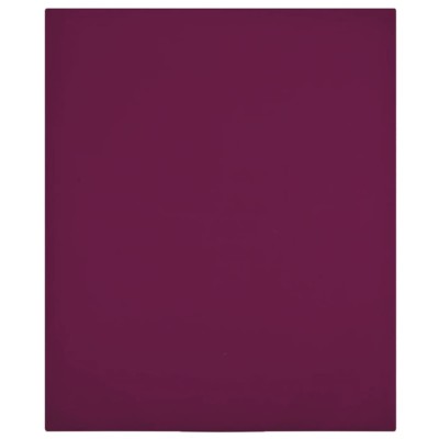 Cearșaf de pat cu elastic, bordo, 180x200 cm, bumbac foto