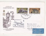 bnk fil Aerofilatelie - Germania RDG Plic stampila ocazionala Leipziger Herbstmesse 1980 - circulat spre Romania