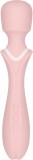 Vibrator Masaj Jiggle, 10 Moduri Vibratii, Silicon, USB, Roz, 22.6 cm