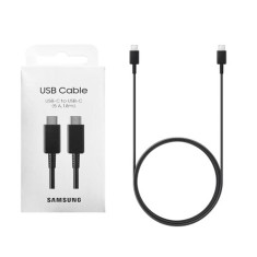 Cablu de Date Type-C to Type-C Fast Charging 5A, 1.8m Samsung (EP-DX510JBEGEU) Alb (Blister Packing) foto