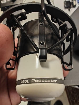 Microfon USB Rode Podcaster alb foto