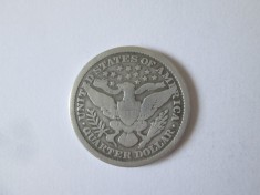 USA Barber Quarter Dollar 1899 argint .900,diam.=24 mm,greutate=5.90 grame