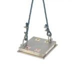 Separator magnetic bloc pentru fier, suspendat pentru benzi transportoare, 350 x 320 x 43 mm