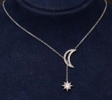 Colier din argint Silver Star &amp; Moon ARG156A, Argintboutique