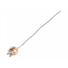 Set 12 fructe padure artificiale aurii &Oslash; 1,3 cm x 10 H