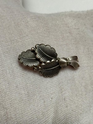BROSA ARGINT 835 - Designer : D.N. - Scandinava - Art Deco - 1950-60 ! foto