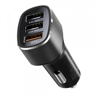 Incarcator Auto Yesido Y46, 42W, 3A, 3 x USB-A, Negru foto