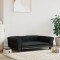 Gossi pat de caini, negru, 95x55x30 cm, piele ecologica