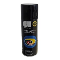 Spray Fast Acrylic negru lucios Cosmos Lac 400ml