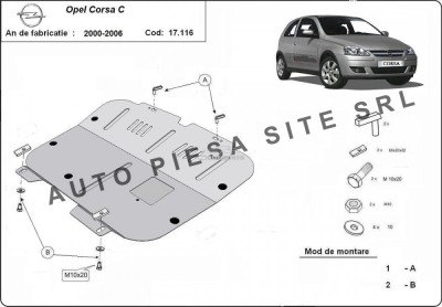 Scut metalic motor Opel Corsa C fabricat in perioada 2000 - 2006 APS-17,116 foto