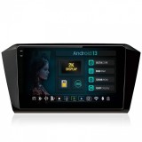 Navigatie 2K Volkswagen Passat B8 8GB RAM Android 13 Octacore Slot Sim 4G DSP GPS Wi-FI Carplay Android Auto USB Bluetooth Waze Touchscreen 10.36 Inch