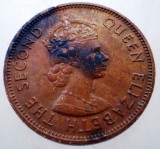 7.003 BRITISH CARIBBEAN TERRITORIES EASTERN GROUP 1 CENT 1965, America Centrala si de Sud, Bronz