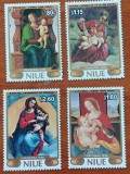 NIUE-1986-''Craciun-SET 4val.Picturi celebre-MNH-Nestampilate -Vezi-Scan