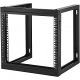 Rack metalic de perete 9U, 530 x 450 x 520 mm, Adancime 18 inch, Otel carbon, Oem