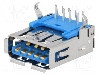 Conector USB A, pentru PCB, CONNFLY - DS1095-05-LNR0