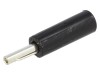 Mufă Banană 4mm 16A 50VDC Neagră, DELTRON