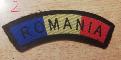 C7 149 - Ecuson tematica nationala - steag Romania - piesa de colectie foto