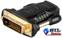 Adaptor HDMI 19 pini mama - DVI-D 24+1 pini tata foto