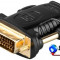 Adaptor HDMI 19 pini mama - DVI-D 24+1 pini tata