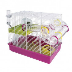 Cuşcă pentru hamsteri LAURA cu accesorii din plastic