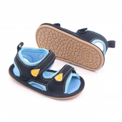 Sandalute bleumarine cu barete ajustabile (Marime Disponibila: 3-6 luni foto