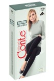 Colanți groși din bumbac, Cotton Leggins 250 - Nero, 2-S Standard