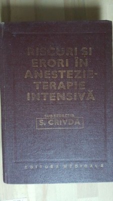 Riscuri si erori in anestezie-terapie intensiva - S. Crivda foto