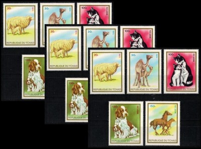 3X CIAD 1973 - Animale domestice / #3 serii complete MNH foto