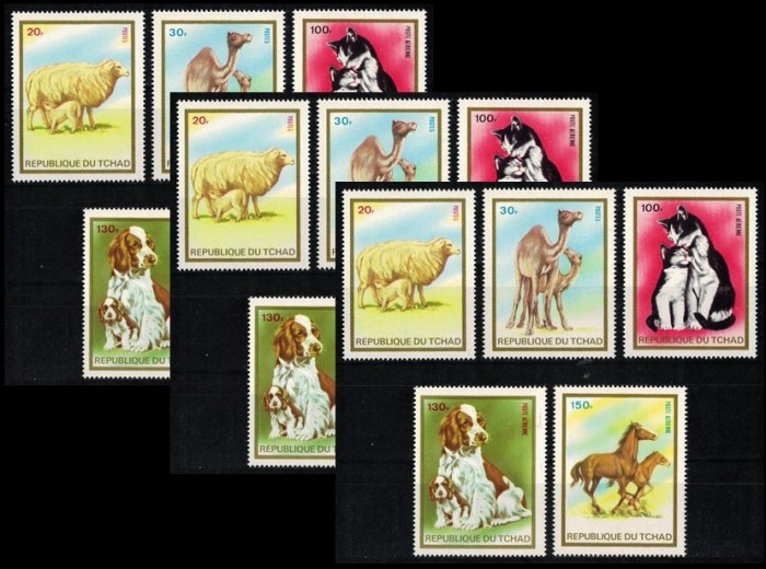 3X CIAD 1973 - Animale domestice / #3 serii complete MNH