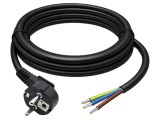 Cablu 3G1,5mm2 CEE 7/7 cu ştecăr &icirc;n unghi - QOLTEC