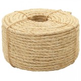 Cumpara ieftin Fr&acirc;nghie, 100 m, sisal 100%, 6 mm, vidaXL
