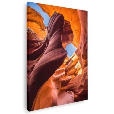 Tablou Canionul Antilopei, Arizona, USA, rosu, portocaliu 1204 Tablou canvas pe panza CU RAMA 20x30 cm