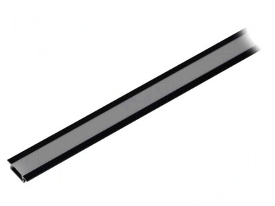 Profil Aluminiu Negru pentru Module LED 2m &amp;Icirc;ncastrat foto