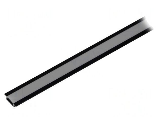 Profil Aluminiu Negru pentru Module LED 2m &Icirc;ncastrat