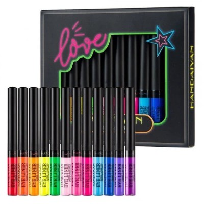 Set 12 Tusuri de Ochi Mate UV, Handaiyan, Liquid Eyeliner, Love, C, 12 x 2 g foto