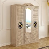 Cumpara ieftin Dulap ZQE 026 MDF - 3U+2S, 150x200x50 cm