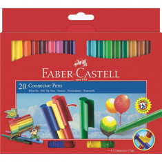 Carioci Connector Faber-Castell, 20 culori foto