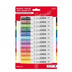 Marker tabla magnetica set 12 DACO, MK232/12