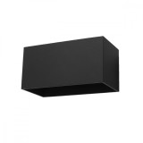 Lampi De Perete Quad Negru Aluminiu 2 Becuri Dreptunghiulare Moderne De Interior