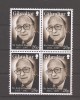 Gibraltar 1997 - Sir Joshua Hassan - om politic (in bloc de 4), MNH, Nestampilat