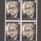Gibraltar 1997 - Sir Joshua Hassan - om politic (in bloc de 4), MNH