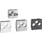 Priza TV R SAT Axolute Bticino 2M alb aluminiu antracit H4210M2D