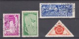 ROMANIA 1957 LP 434 AL VI-lea FESTIVAL MOSCOVA SERIE STAMPILATA, Stampilat