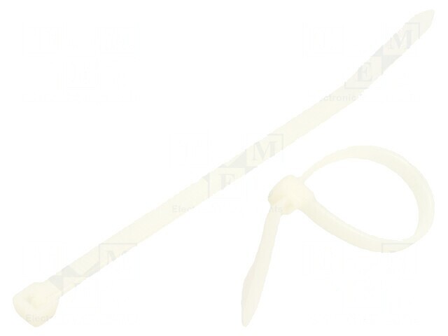 Colier de str&acirc;ngere 120mm x 4,8mm poliamidă naturală